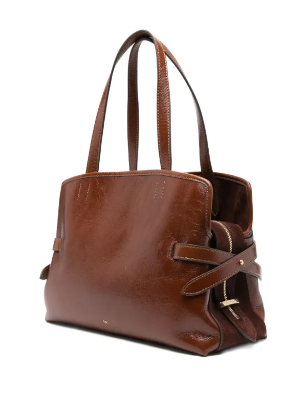 Anya Hindmarch Wilson Leather Shoulder Bag | Brown | FARFETCH JO
