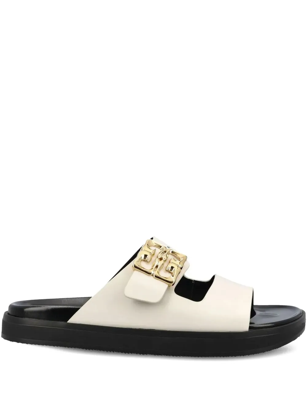 Givenchy Liquid 4G-embellishment buckle slides Neutrals