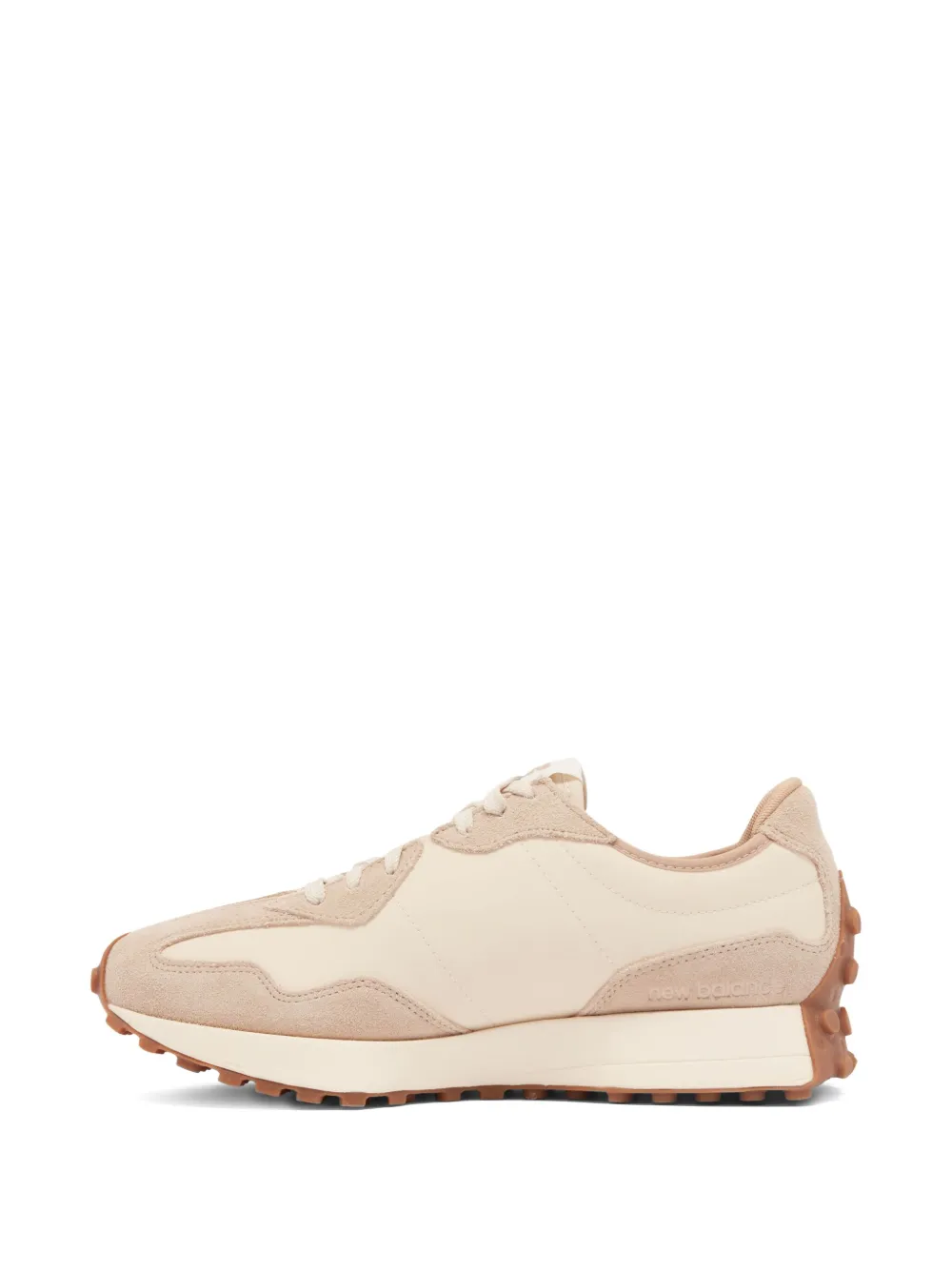 New Balance 327 sneakers met sleehak Beige