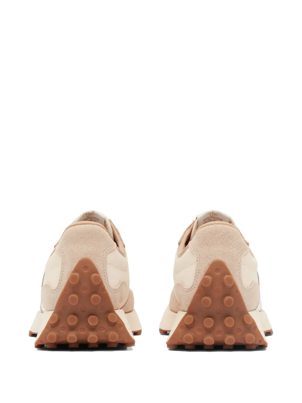 New Balance 327 sneakers met sleehak Beige