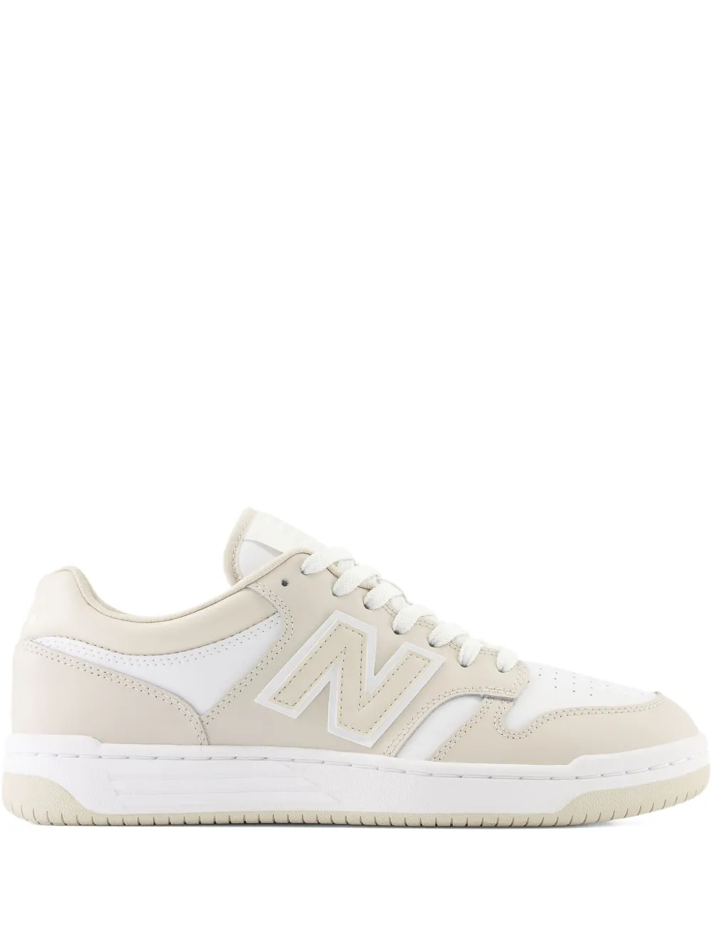 New Balance 327 sneakers met sleehak Beige