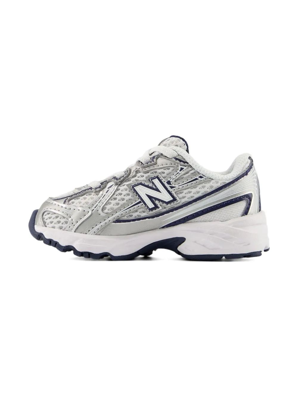 New Balance Kids 740 sneakers met bungee-veters Blauw