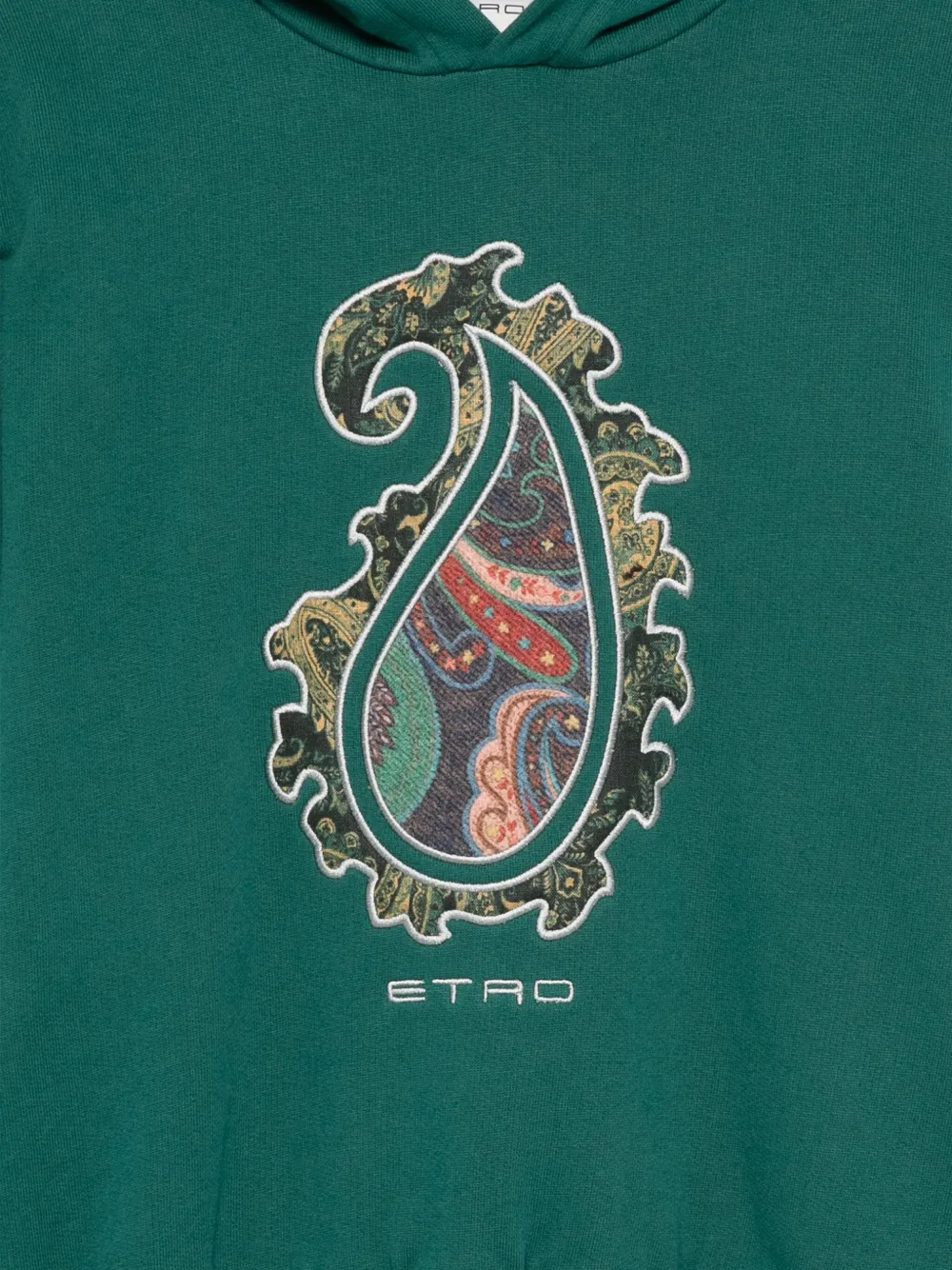 ETRO KIDS paisley-motif hooded sweatshirt Groen