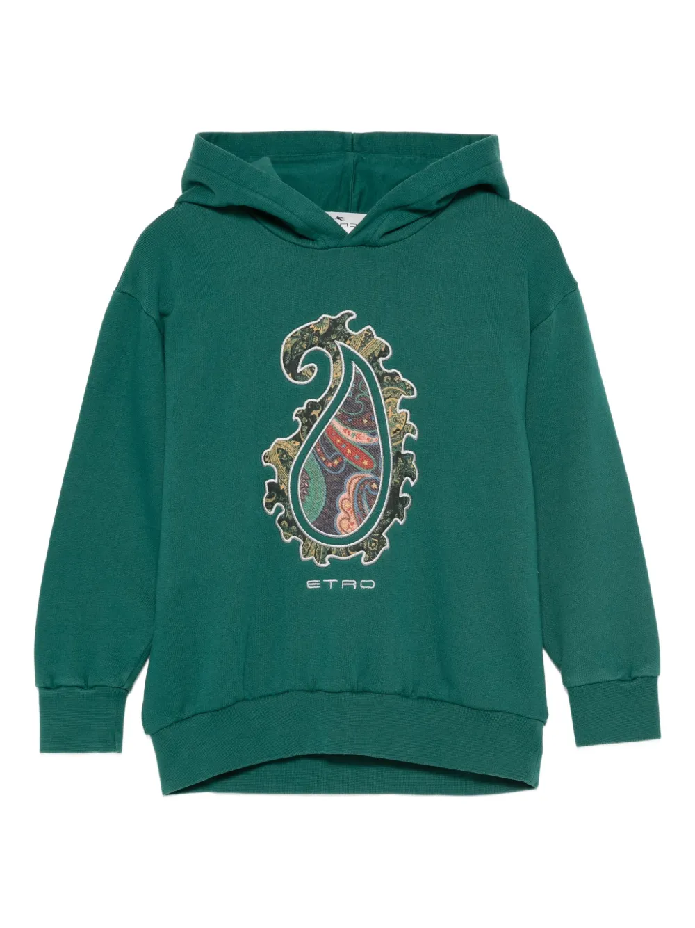 ETRO KIDS paisley-motif hooded sweatshirt Groen