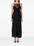 By Malene Birger Libbie lace-insert maxi dress - Black