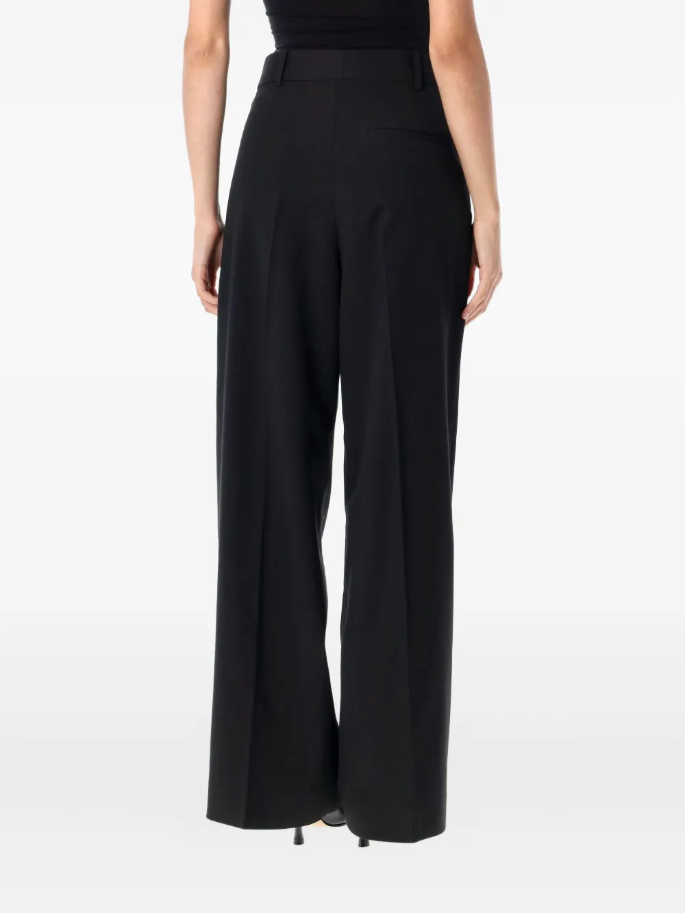 By Malene Birger Cymbara broek met geplooide details Zwart