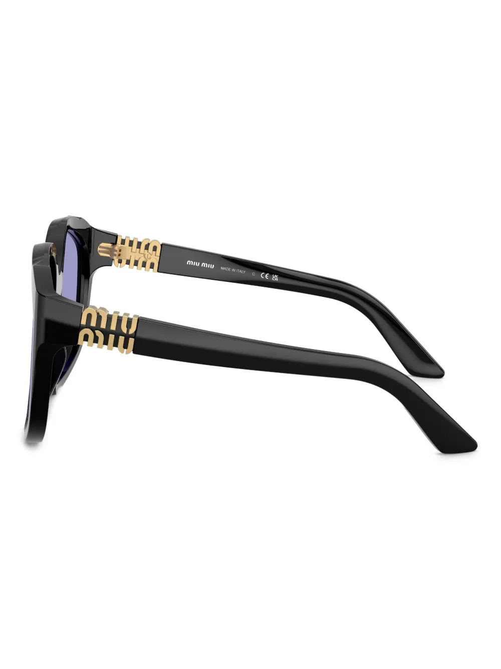 Miu Eyewear oversized-frame sunglasses Zwart