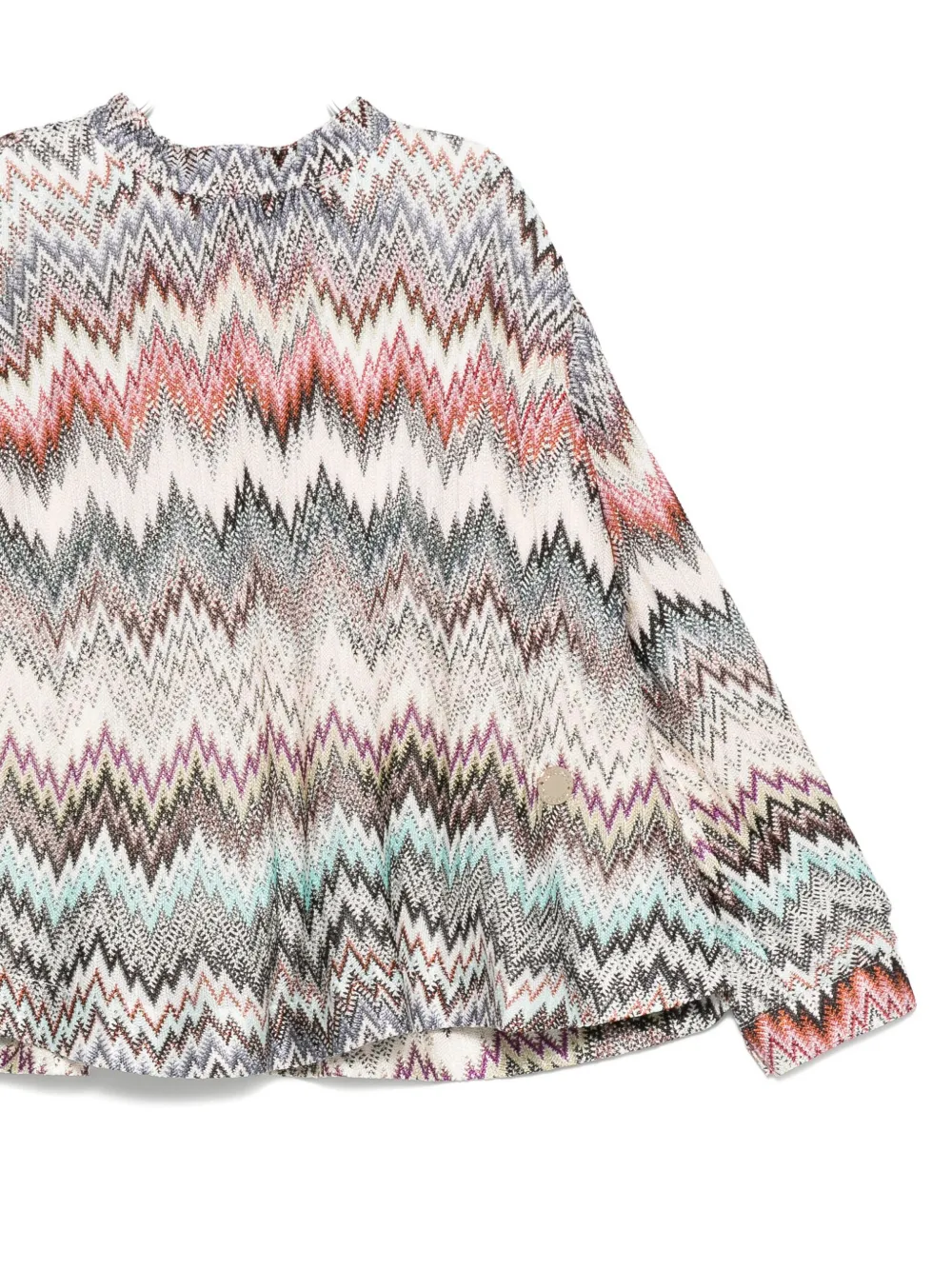 Missoni Kids zigzag-pattern long-sleeve top Blauw