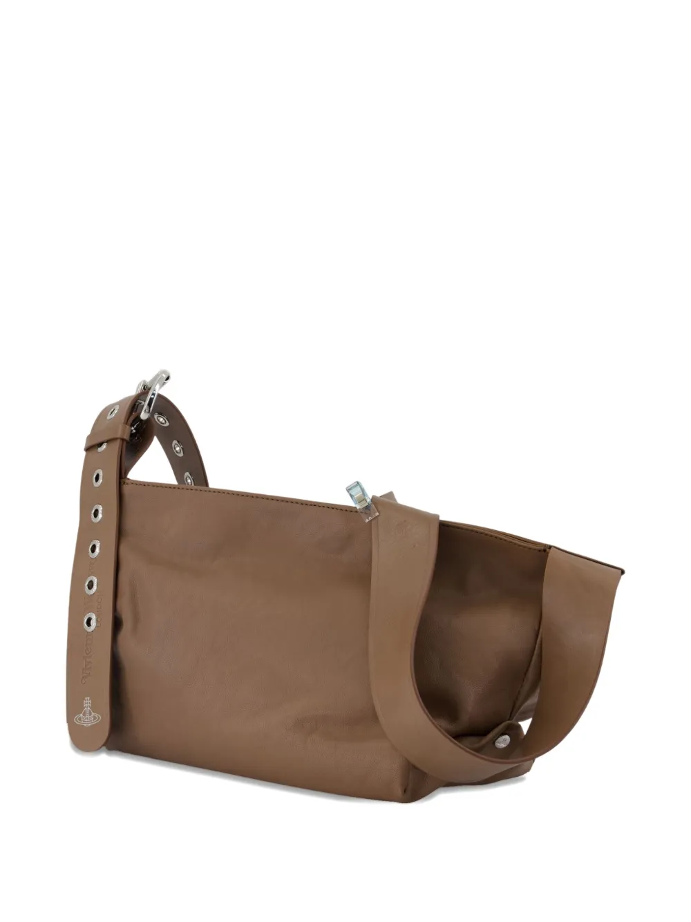 Vivienne Westwood leather crossbody bag Bruin
