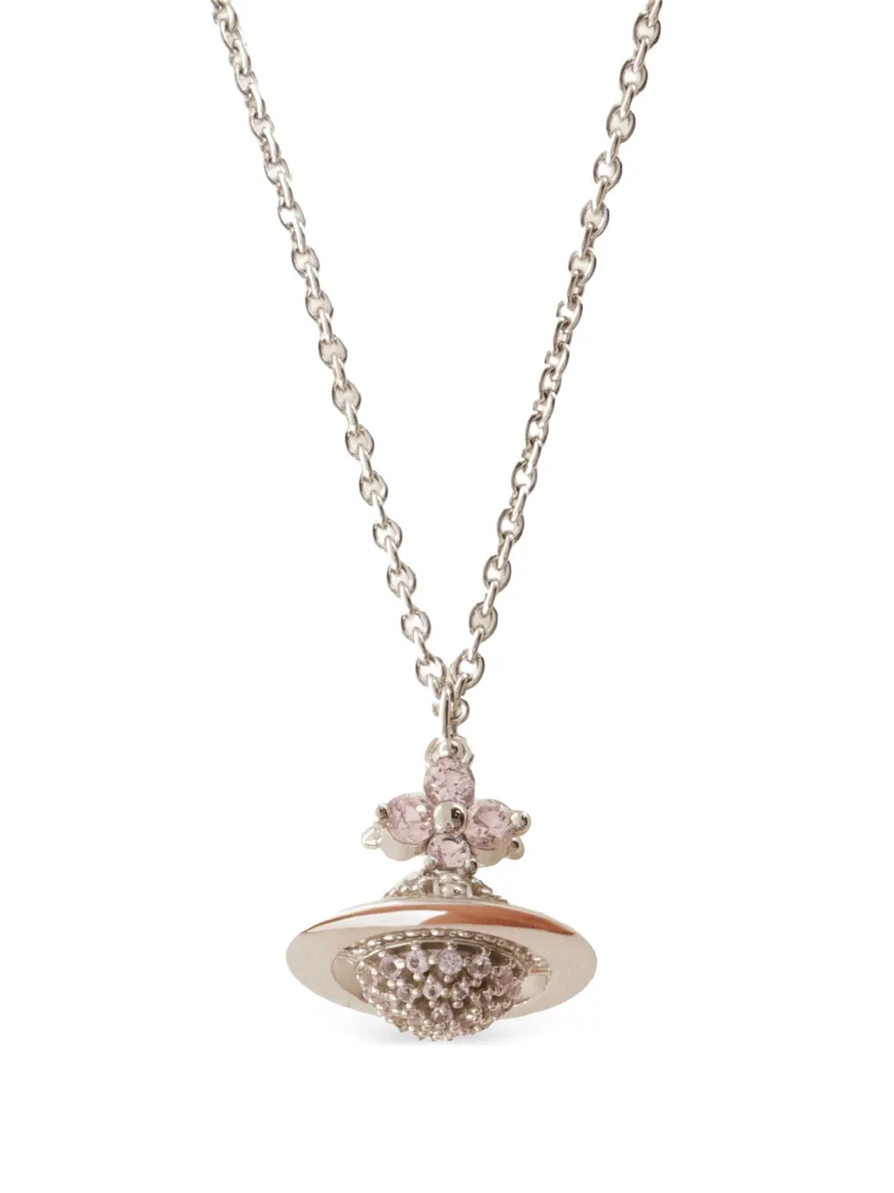 Vivienne Westwood Tiziana orb-pendant necklace - シルバートーン Vivienne Westwood Tiziana orb-pendant necklace - シルバートーン