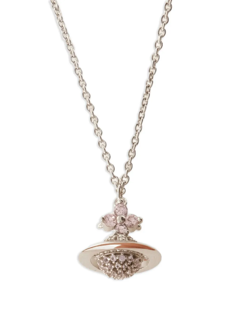 Vivienne Westwood Tiziana halsketting met Orb-hanger - Zilver