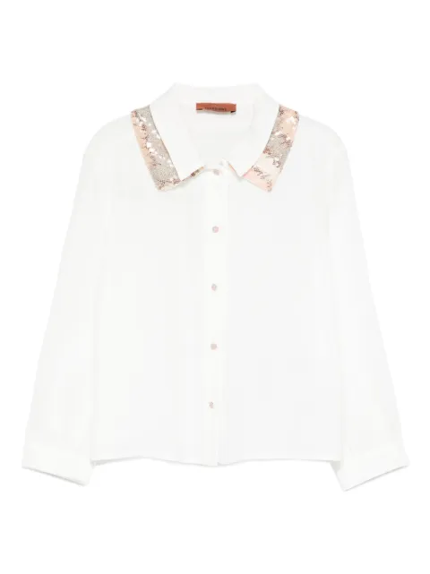 Missoni Kids Camisa com aplicação de paetês