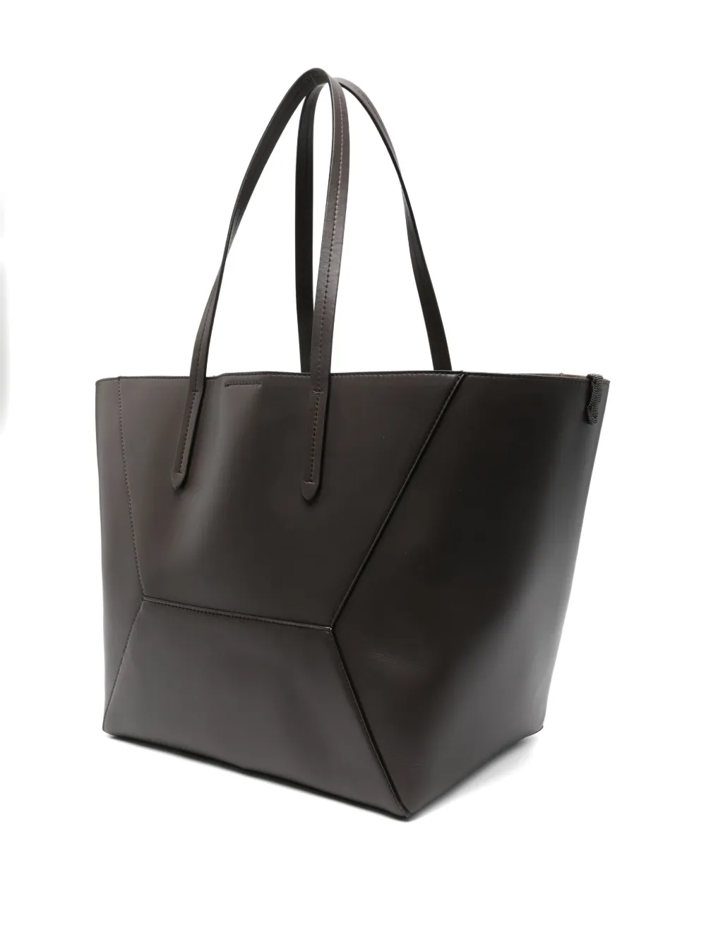 Brunello Cucinelli BC Duo kleine shopper Bruin