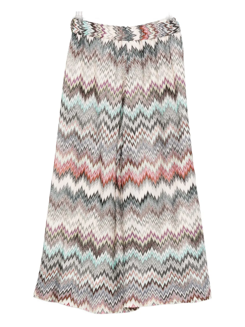 Missoni Kids Viscose broek met zigzag-patroon Beige