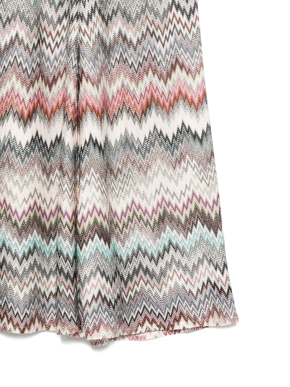 Missoni Kids Viscose broek met zigzag-patroon Beige
