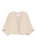 Max Mara OVADA short-sleeved open-front jacket - Neutrals