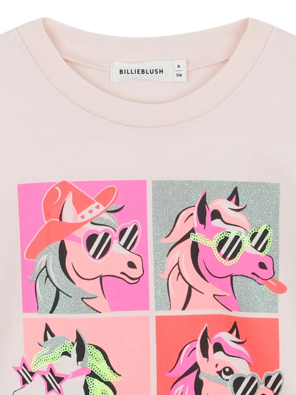 Billieblush T-shirt met grafische print Roze
