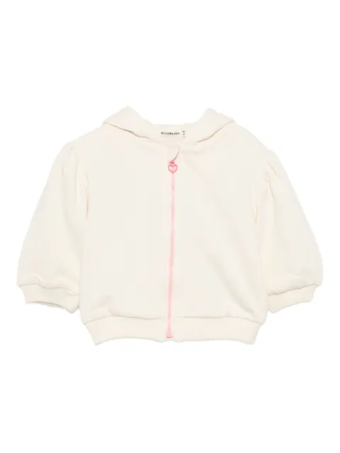 Billieblush chamarra con motivo floral en relieve