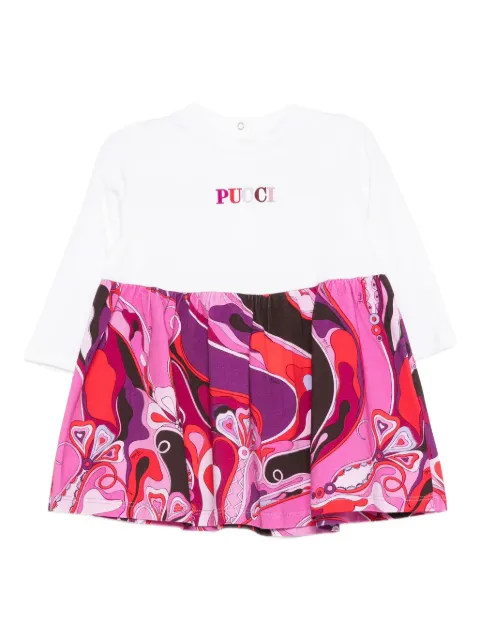 PUCCI Junior Vestido mangas longas com estampa