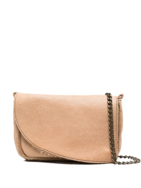 Mialuis frayed-edge chain-strap cross body bag
