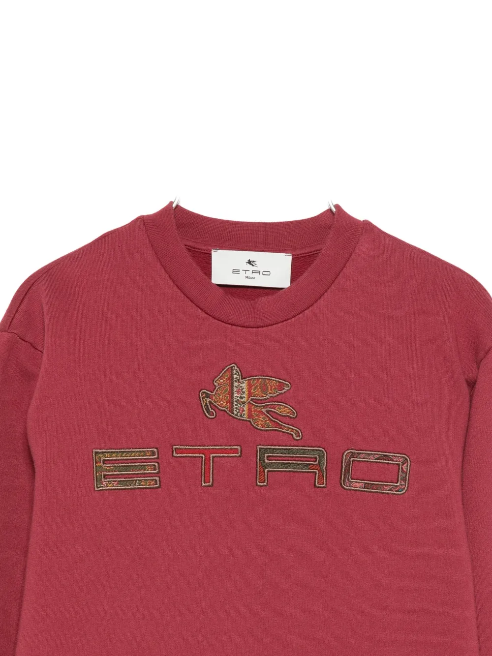 ETRO KIDS Sweater met geborduurd logo Rood