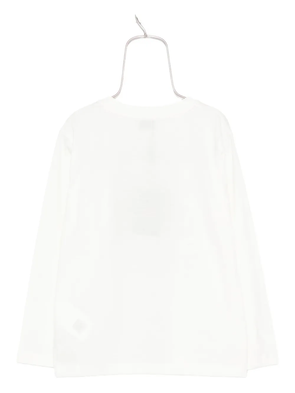 ETRO KIDS Pegaso top met paisley-print en lange mouwen Wit