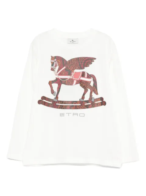 ETRO KIDS paisley Pegaso long-sleeves top