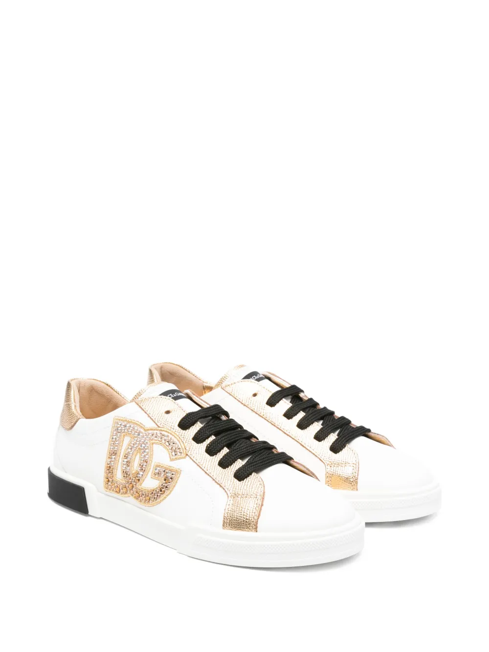 Dolce & Gabbana Kids embellished logo sneakers White
