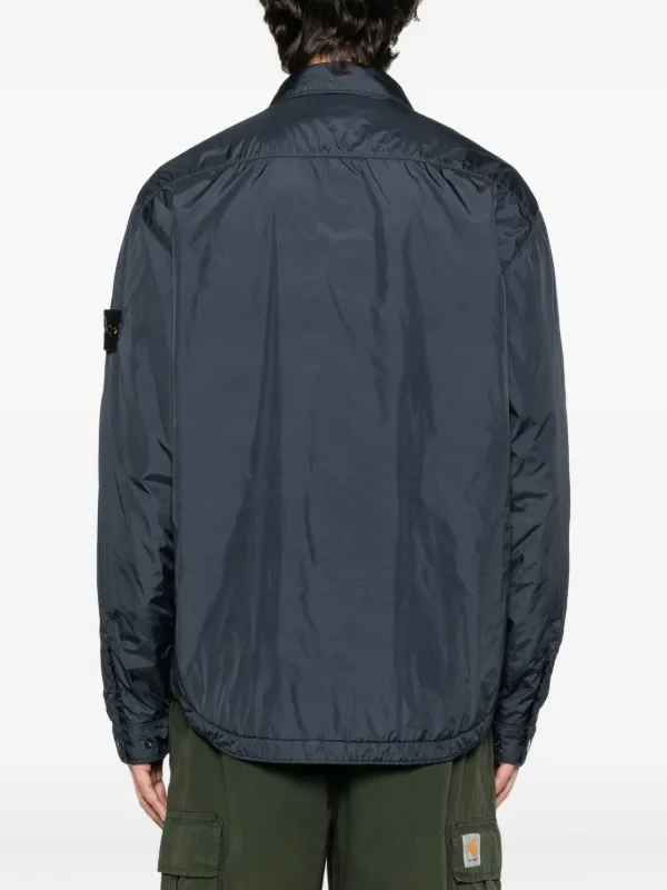 Stone Island zip-fastening Pocket Jacket Blue FARFETCH IN - Main Image