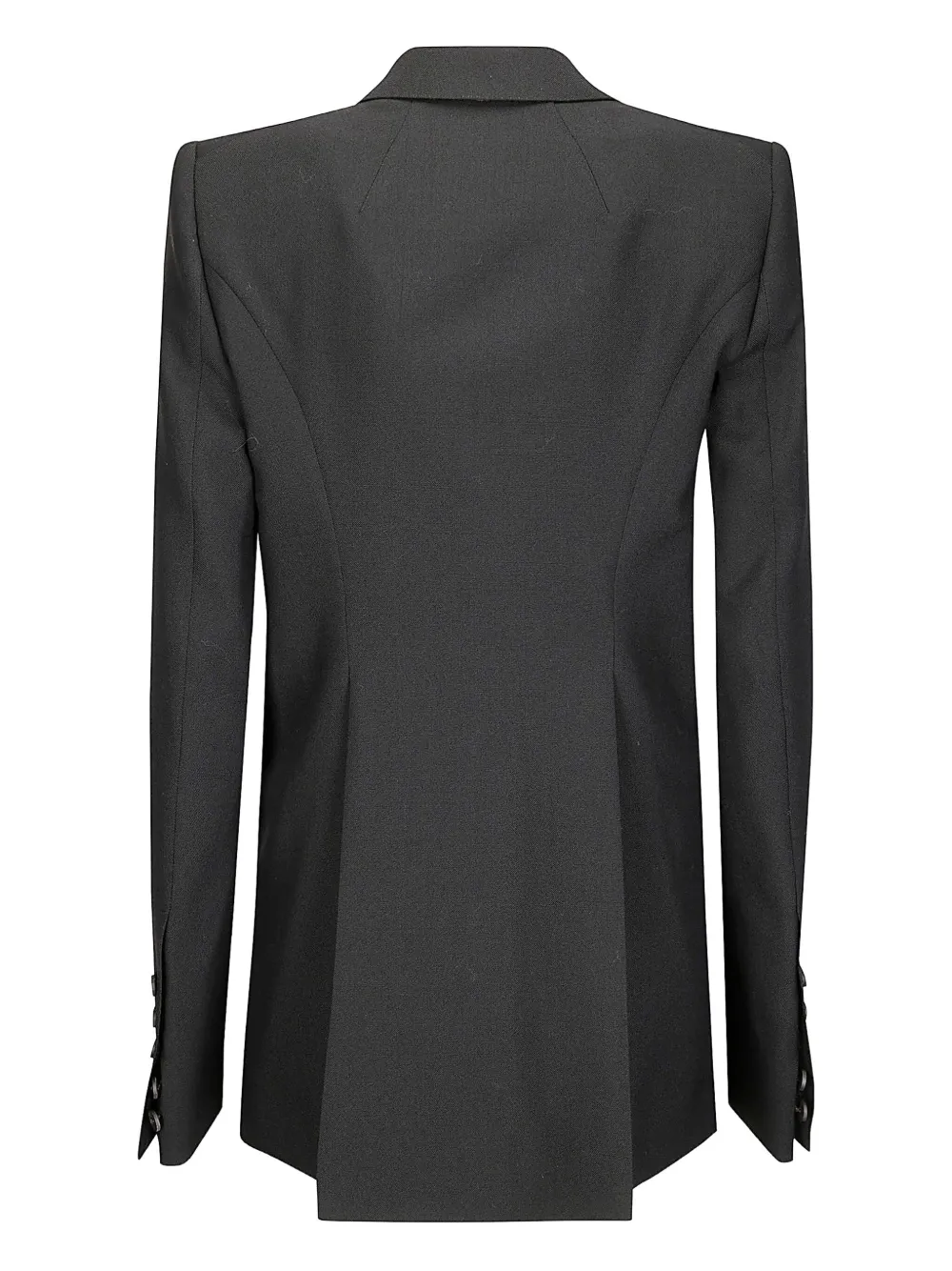 Rick Owens single-button wool blazer Zwart