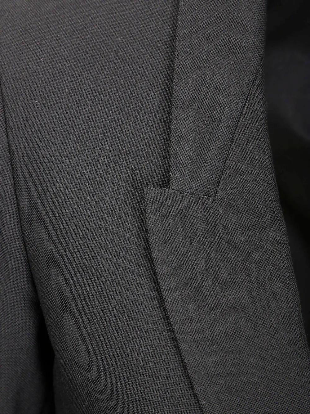 Rick Owens single-button wool blazer Zwart