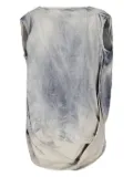 Rick Owens draped denim top - White