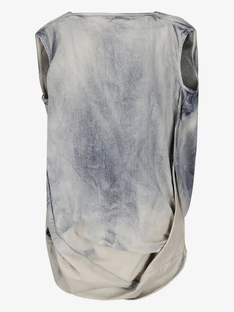 Rick Owens draped denim top