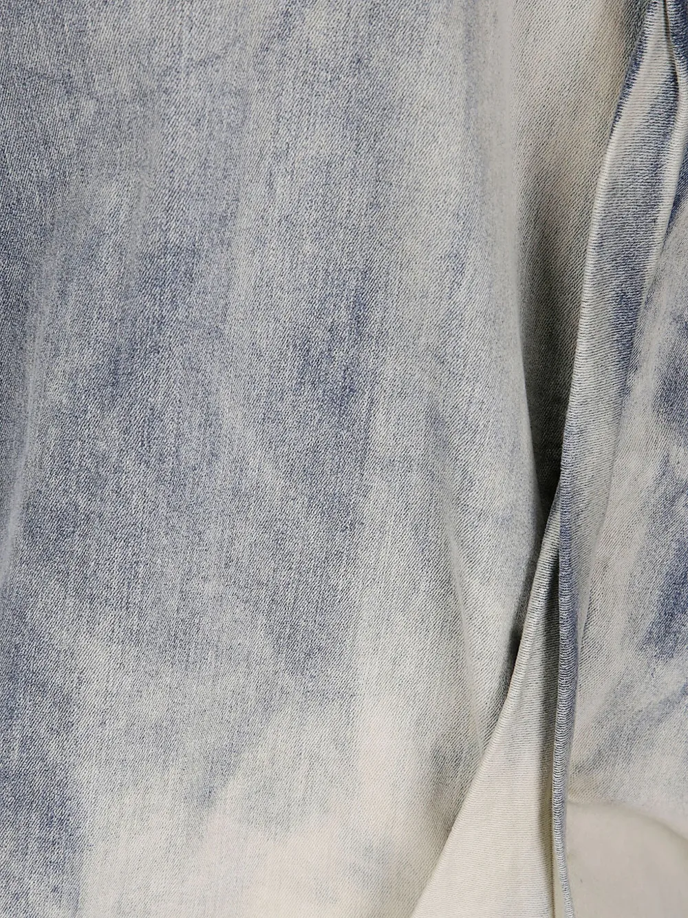 Rick Owens draped denim top Wit