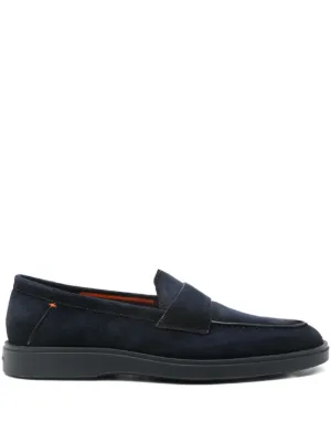 Brunello Cucinelli スエード ローファー | ブルー | FARFETCH JP