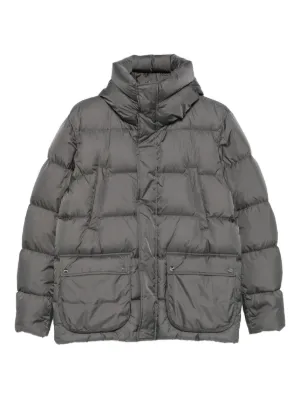 Stone Island フーデッド ダウンジャケット | グレー | FARFETCH JP