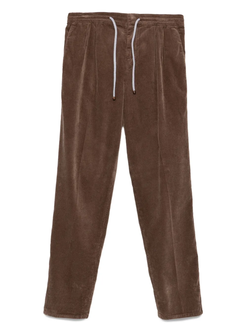 Brunello Cucinelli drawstring corduroy trousers | Brown | Image 1