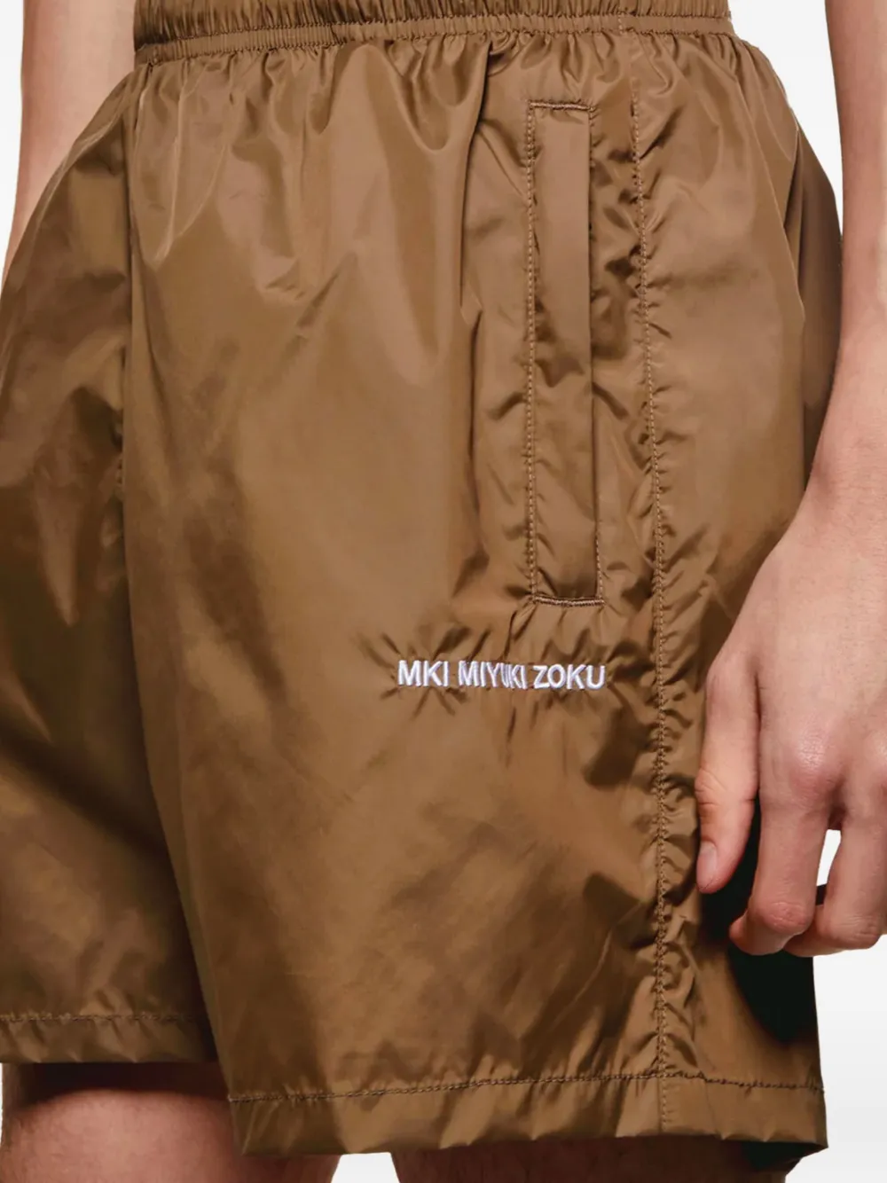 MKI Miyuki Zoku Zwembroek met elastische taille Bruin