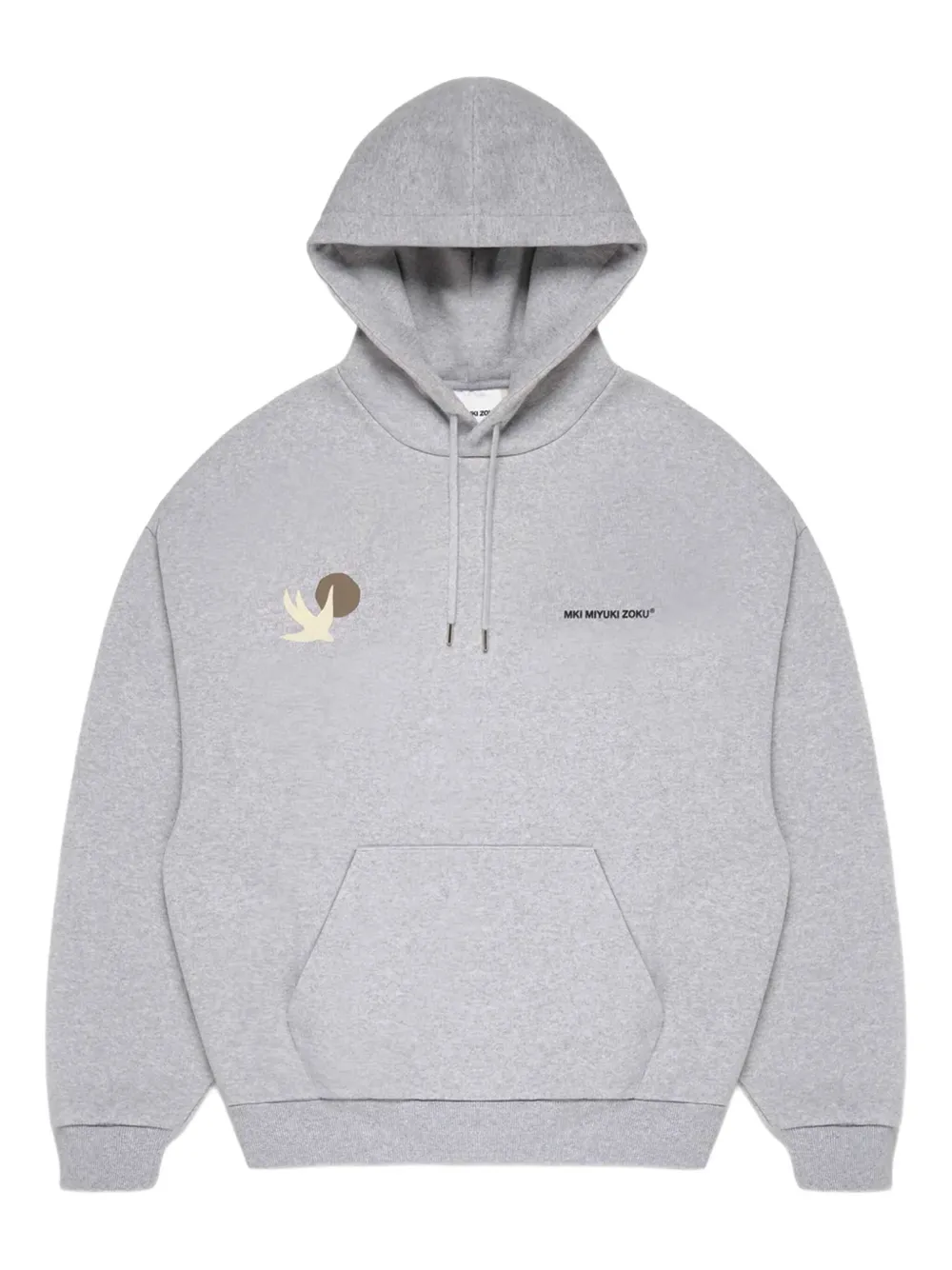 bird-print hoodie