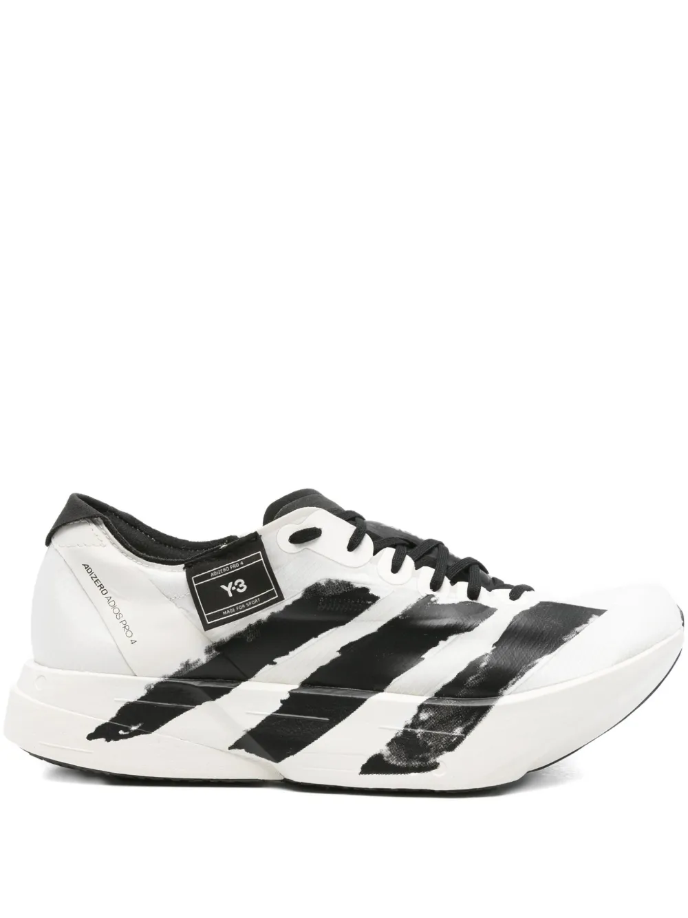 Y-3 three-stripe sneakers White
