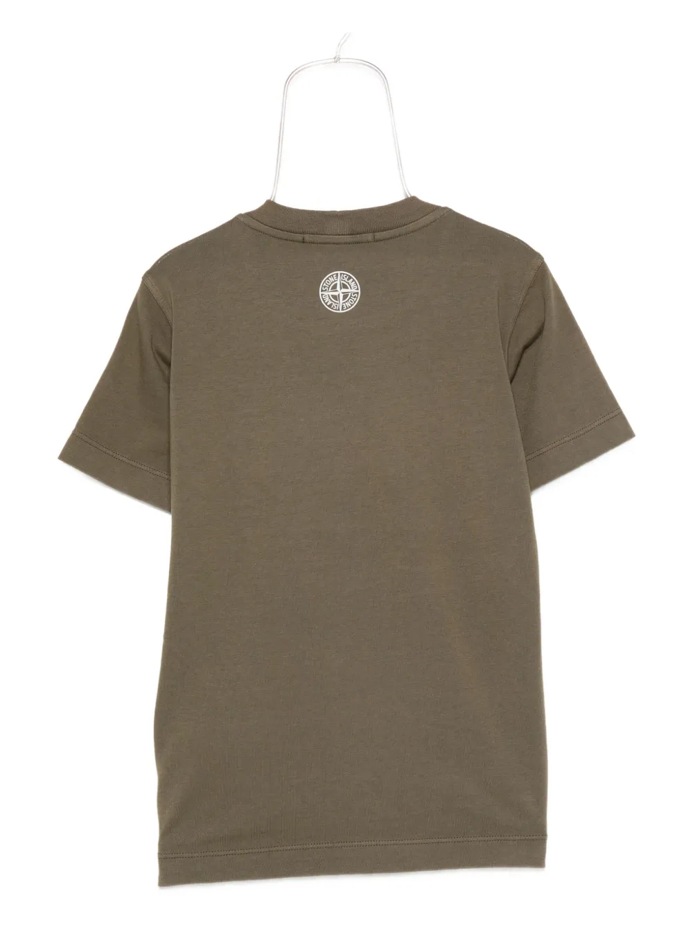 Stone Island Junior T-shirt met logoprint Groen