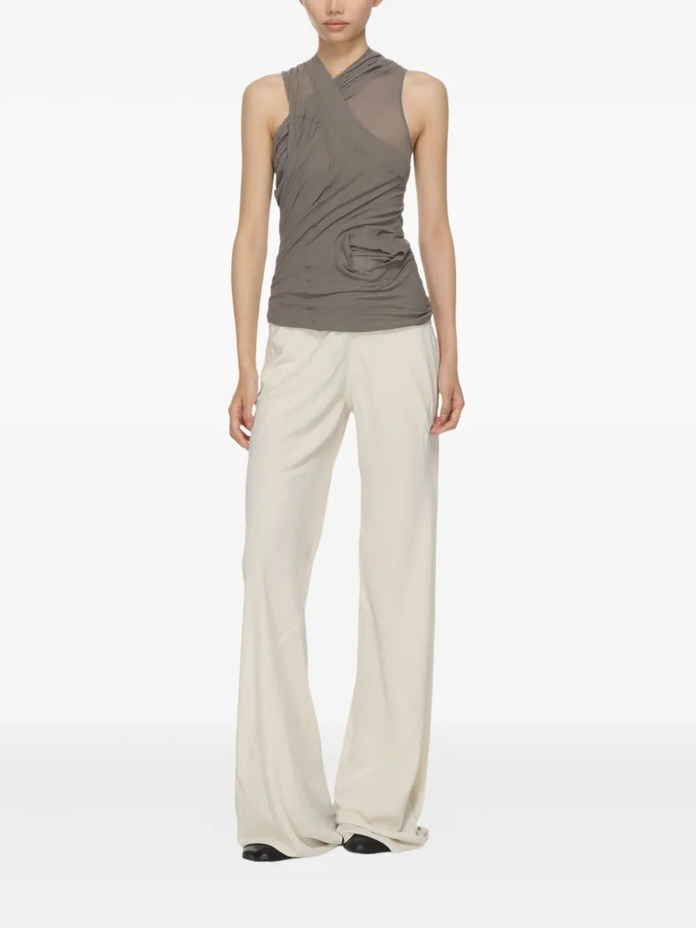 Rick Owens drawstring bias pants - Beige