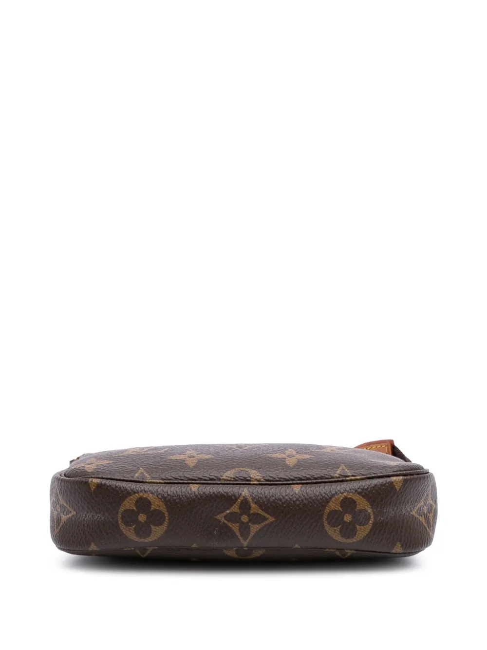 Pre-owned Louis Vuitton 2020 Monogram Mini Pochette Accessoires Handbag In Brown
