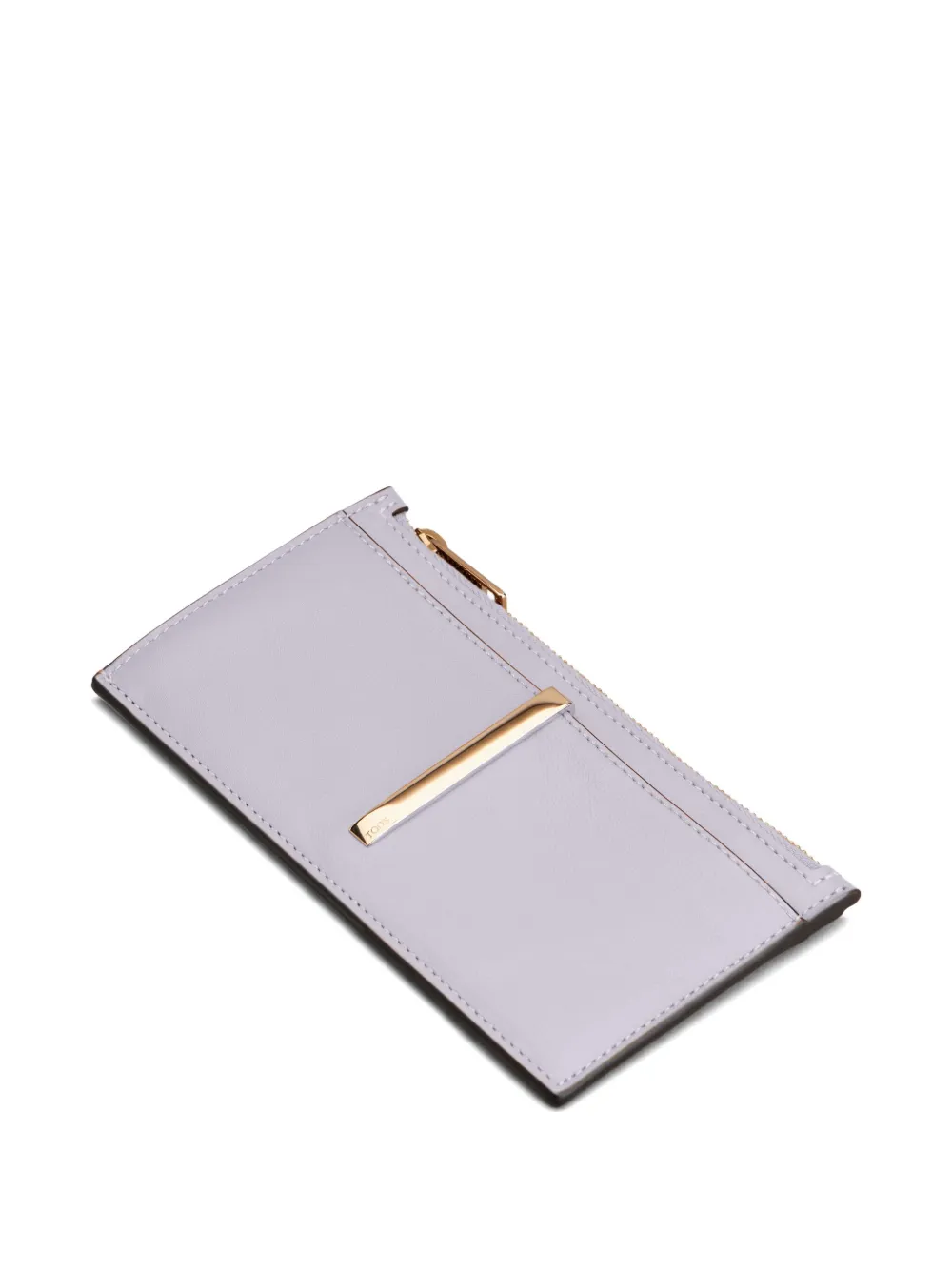 Tod's Metalen portemonnee met ritssluiting Paars