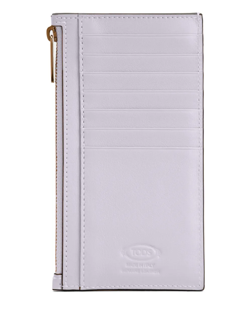Tod's Metalen portemonnee met ritssluiting Paars