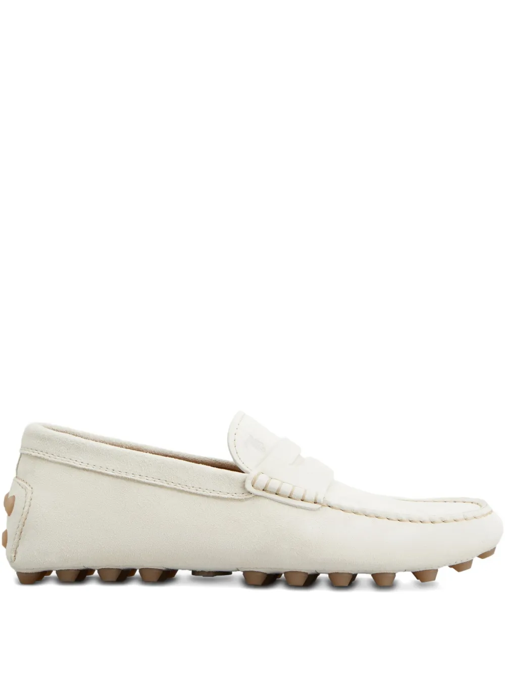 Tod's Gommino Bubble suède loafers Wit