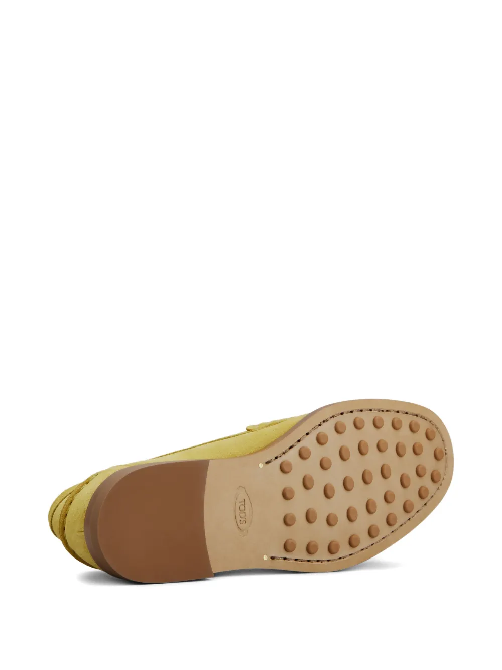 Tod's Penny suède loafers Geel