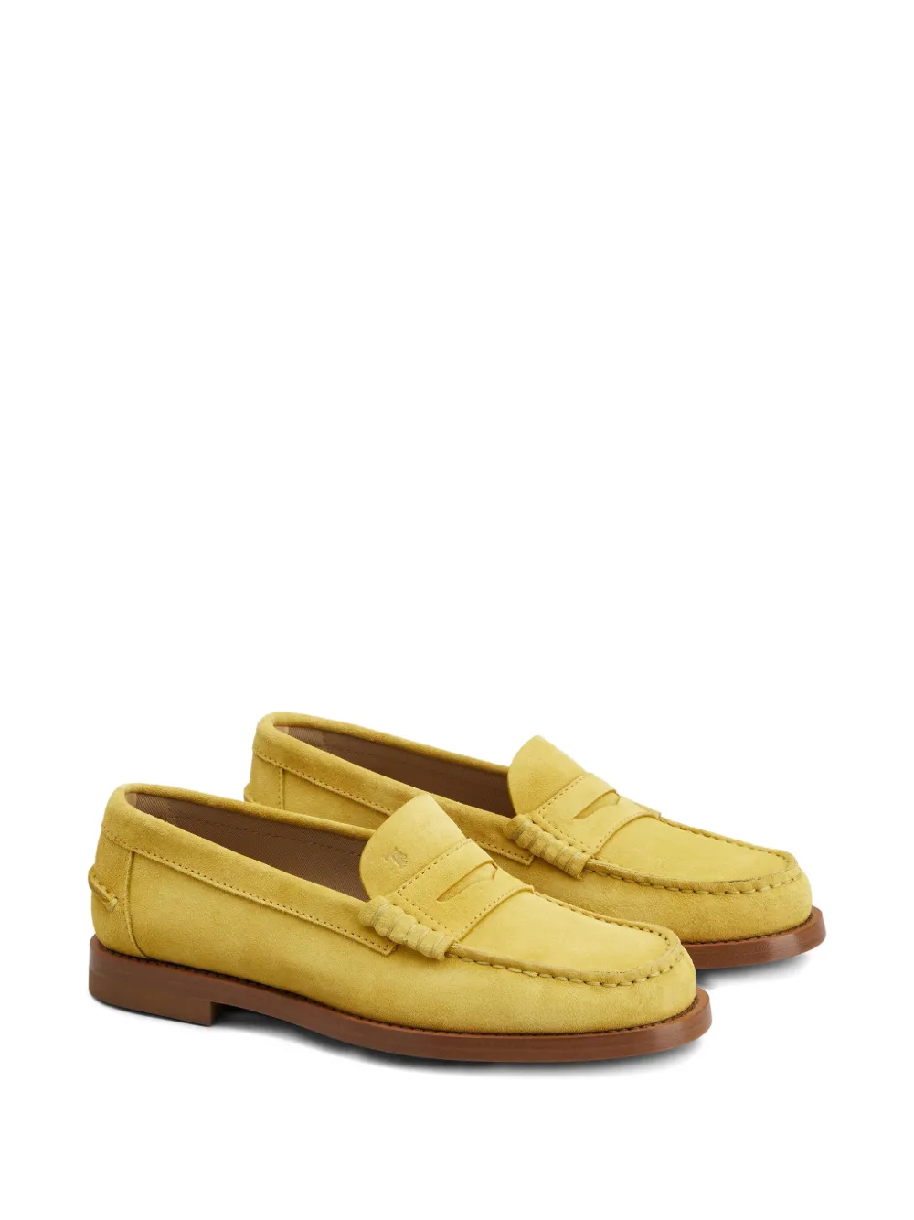 Tod's Penny suède loafers - Geel