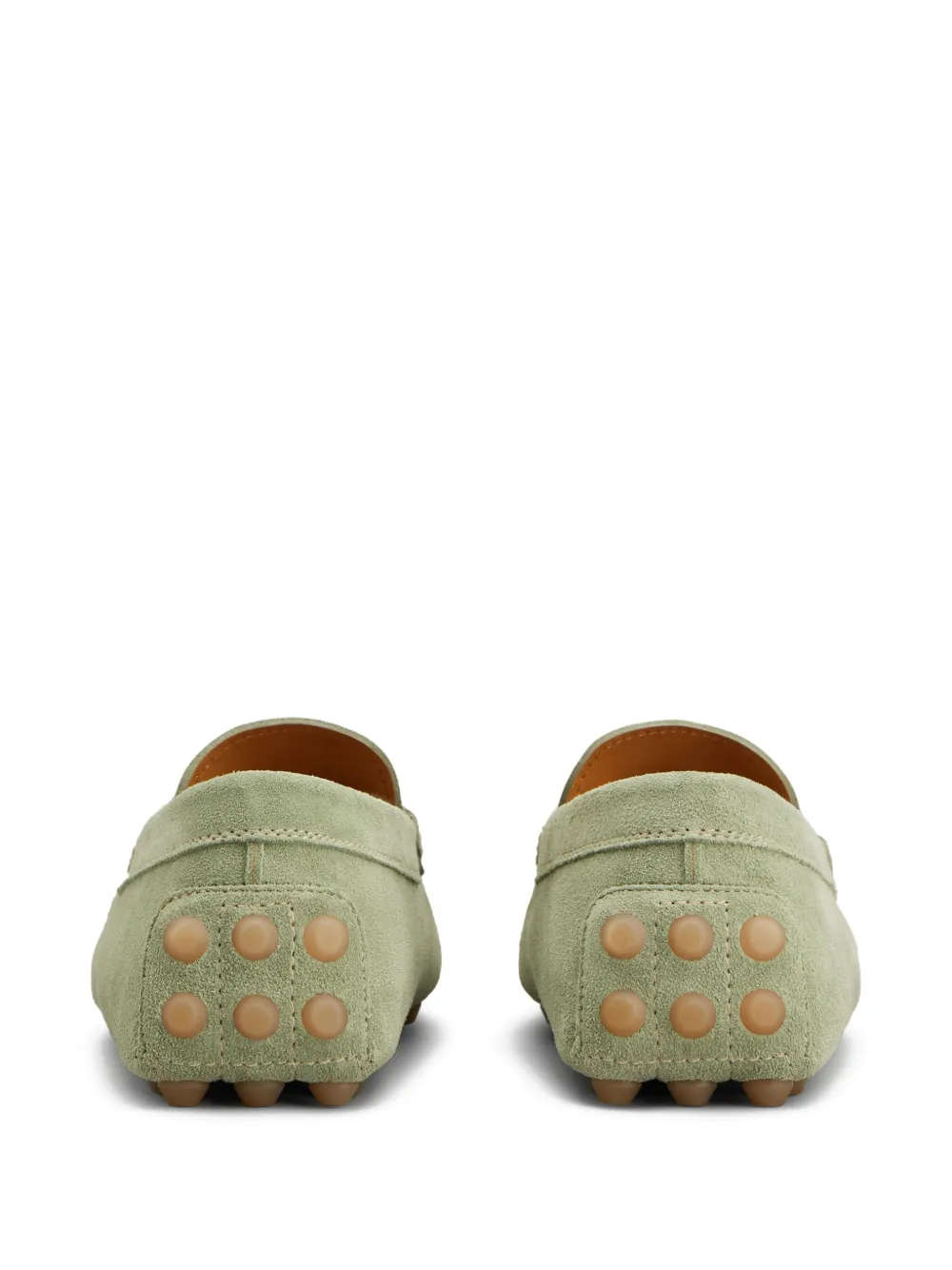 Tod's Gommino Bubble suède loafers Groen