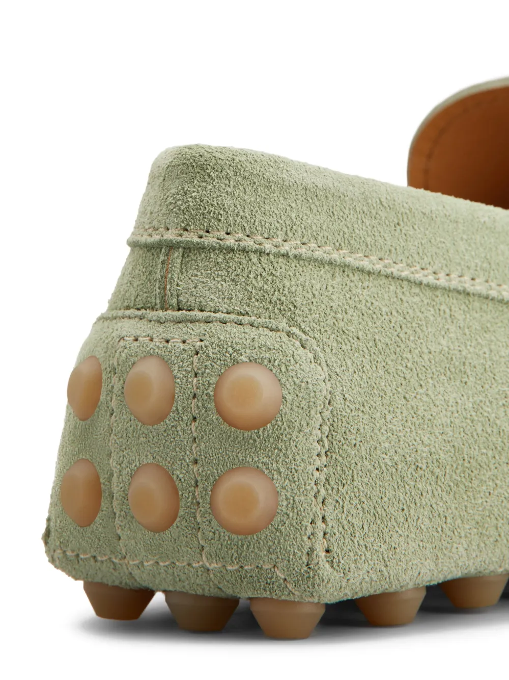 Tod's Gommino Bubble suède loafers Groen